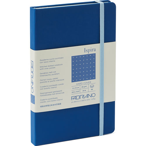 Foto de Cuaderno Arte 9X14CM Puntos Azul PG 85G 96 Hojas Ispira Pocket 