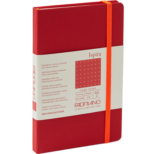 Foto de Cuaderno Arte 9X14CM Puntos Rojo PG 85G 96 Hojas Ispira Pocket 