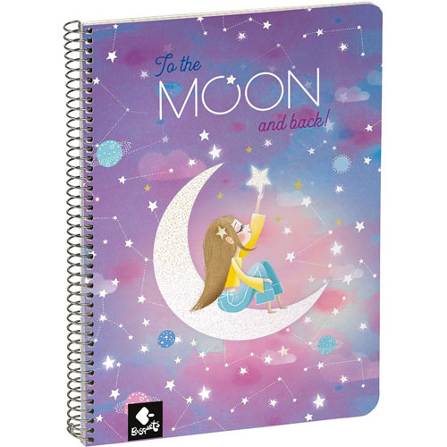 Foto de CUADERNO FORMA FRANCESA BUSQUETS MOON CUADRO CHICO 80 HOJAS 