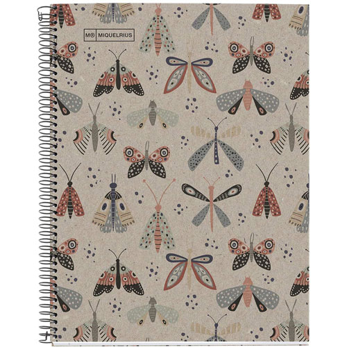 Foto de CUADERNO FORMA FRANCESA MIQUELRIUS ECOBUTTERFLY RAYA 80 HOJAS 