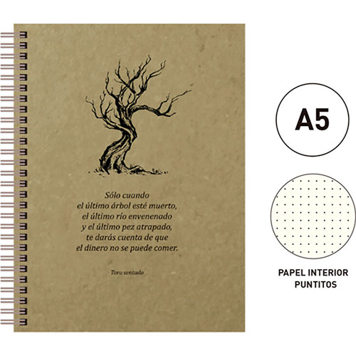 Foto de CUADERNO FORMA FRANCESA SNF ECO PUNTOS 120HOJAS CUIR 