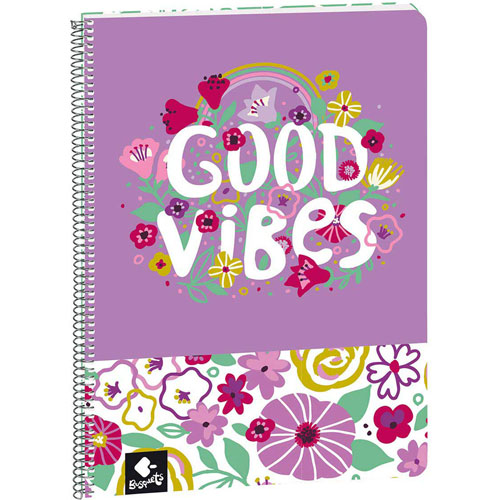 Foto de CUADERNO PROFESIONAL BUSQUETS GOOD VIBES CUADRO CHICO 80 HOJAS 