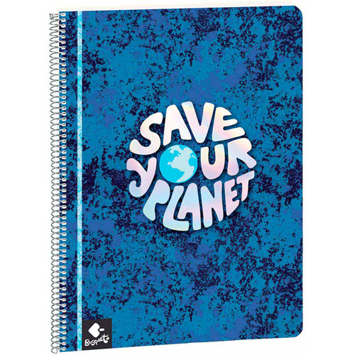 Foto de CUADERNO PROFESIONAL BUSQUETS SAVE PLANET CUADRO CHICO 80 HOJAS 