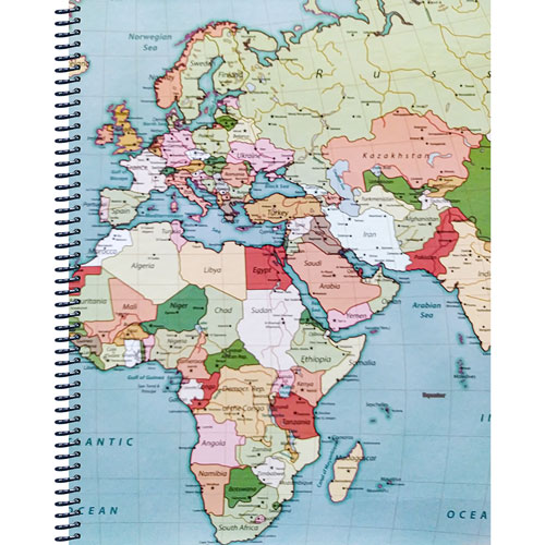 Foto de CUADERNO PROFESIONAL SENFORT MAPA AZUL ESP CUADRO CHICO 100 HOJAS 