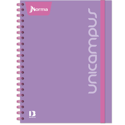 Foto de Cuaderno universitario de raya Norma unicam pasta gruesa doble arillo 160 hojas 