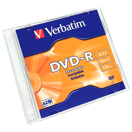 Foto de DVD-R VERBATIM 95093 4.7GB 16X CAJA SLIM 