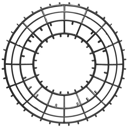 Foto de Estructura Plastica Para Corona De Navidad 50 cm Color Negro 