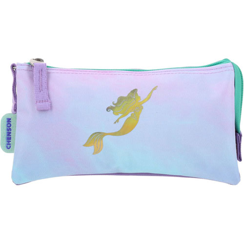 Foto de Estuche Escolar Chenson Princesas Ariel Lila 