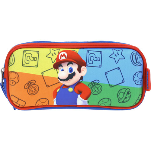 Foto de Estuche escolar doble Chenson MB65623-9 Mario Bros azul 