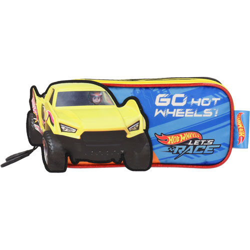 Foto de Estuche Escolar Hot Wheels Amarillo Yadatex 
