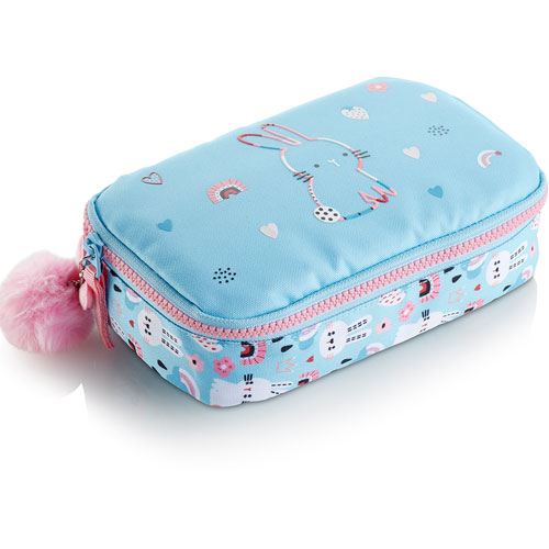 Foto de Estuche Escolar Mqr Bunny Bliss Oval Grande 