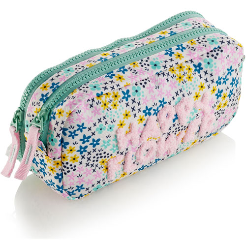 Foto de Estuche Escolar Mqr Happy Flower Doble 