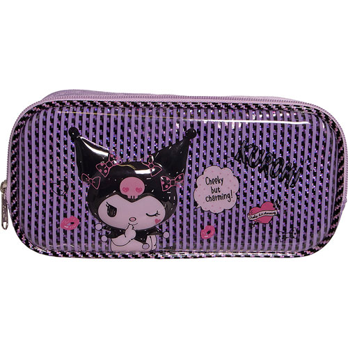 Foto de Estuche Escolar Ruz Kuromi Flor Morado 