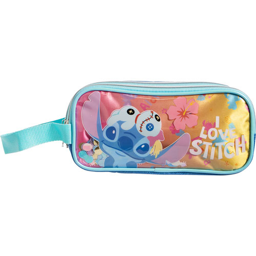 Foto de Estuche Escolar Ruz Stitch Hawai Azul 