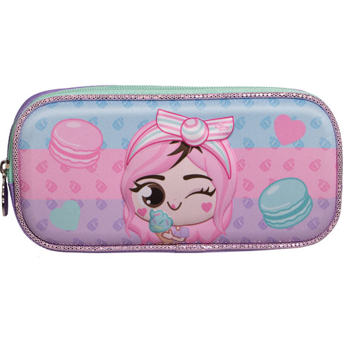 Foto de Estuche Escolar Ruzmis Pastelito Guiño Azul 