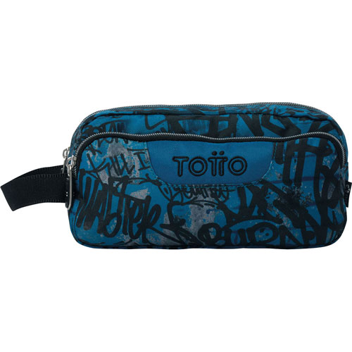 Foto de Estuche Escolar Totto Ac52 Agapec Azul /Negro 