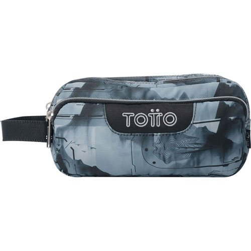 Foto de Estuche Escolar Totto Ac52 Agapec Negro /Gris 