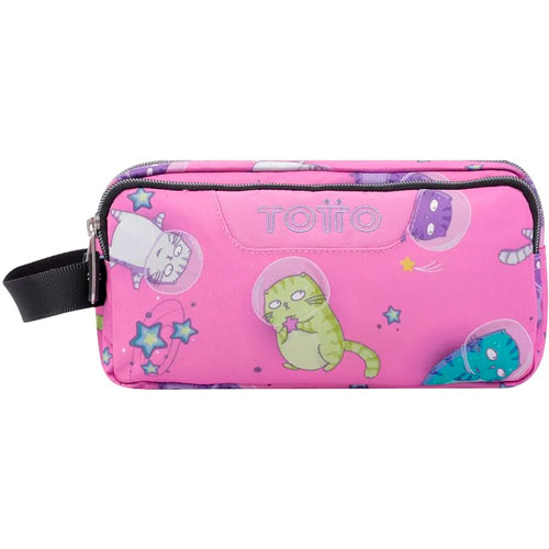 Foto de Estuche escolar triple Totto Agapec 9I11 rosa 