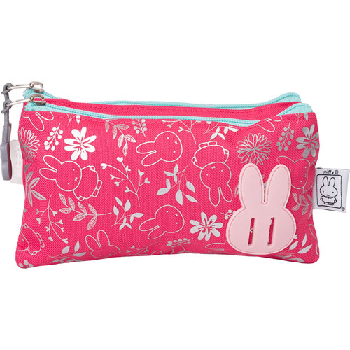 Foto de Estuche escolar triple Yadatex MFY076 Miffy rosa 