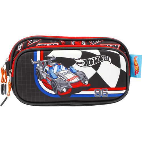 Foto de Estuche Escolar Hot Wheels Negro Yadatex 