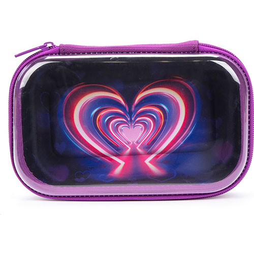 Foto de Estuche Escolar Zipit Clear Top Corazon 