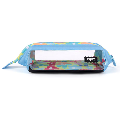 Foto de Estuche Escolar Zipit Lenny Clear Flores 
