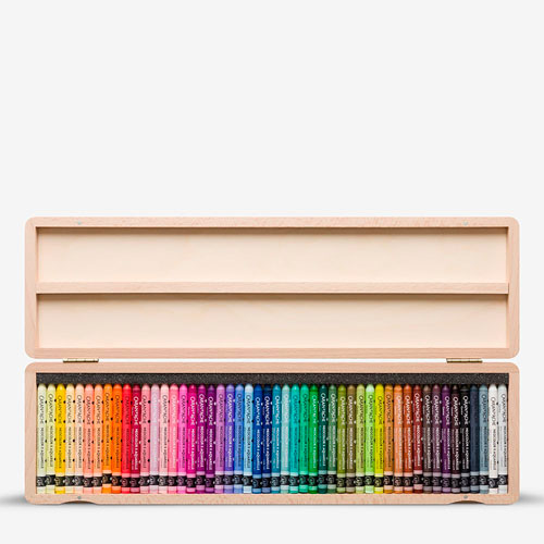 Foto de Estuche Pastel de cera Caran D´Ache Neocolor Caja de Madera con 50 colores 