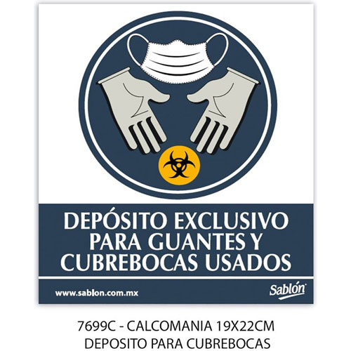 Foto de Etiqueta Adherible para Marcar depositos de desechos 