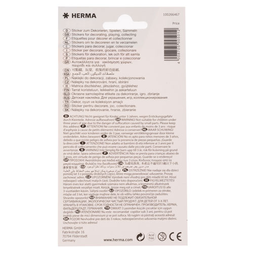 Etiqueta escolar Sunny Line autoadherible