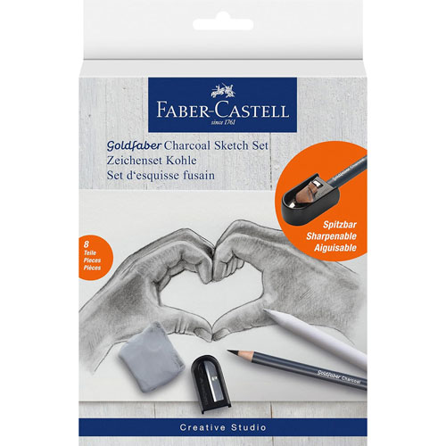 Foto de Faber-Castell Goldfaber Carbon Sketch Set con 8 