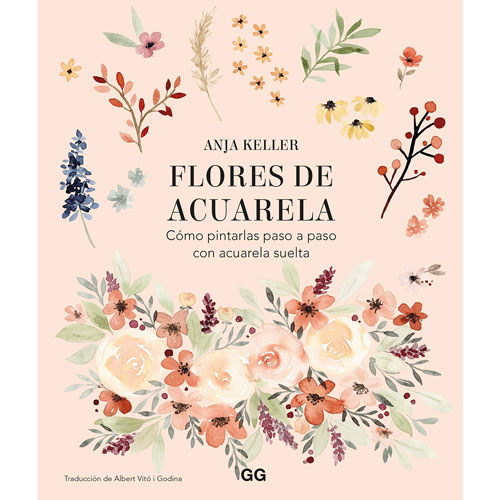 Foto de Libro De Arte GG Flores De Acuarela 