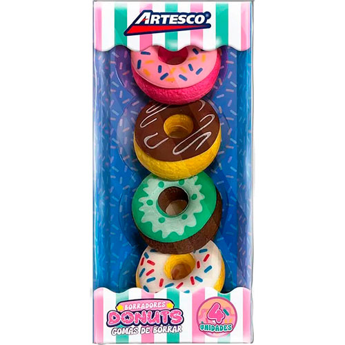 Foto de Goma Escolar Artesco Donuts Con 4 