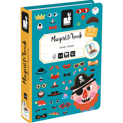 Foto de Juego Didactico Janod Libro Magnetico Caras Locas Niños 