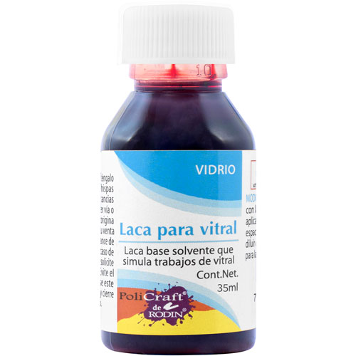 Foto de Laca Para Vitral Rojo 35 ml 