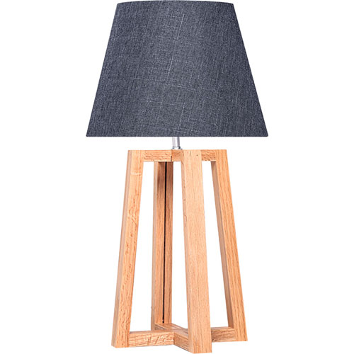 Foto de Lámpara oficina Alterego Bilbao Cónica gris/madera 