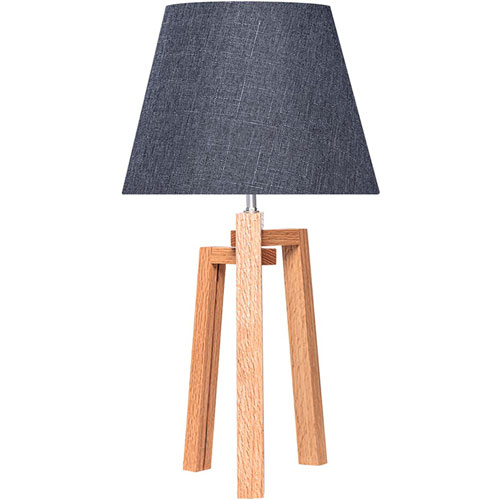Foto de LÁMPARA OFICINA ALTEREGO NORDICO OCTAVIA CONICA GRI/MADERA 