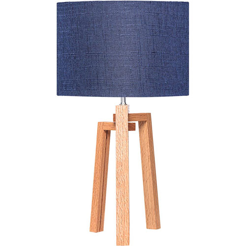 Foto de LÁMPARA OFICINA ALTEREGO NORDICO ROMINA CILINDRICA AZ/MADERA 