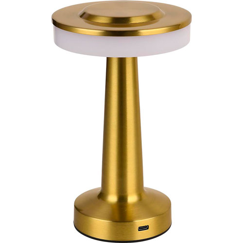 Foto de Lampara Para Oficina Touch 3 Luces Dorado 2G Ilum 3900Gd 