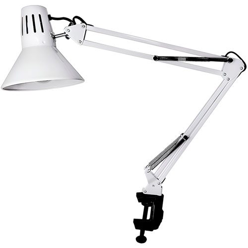 Foto de Lampara Para Restirador Con Brazo Flexible Color Blanco 