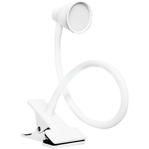 Foto de Lampara Para Restirador Luz Led Con Clip Y Brazo Flexible Color Blanco 