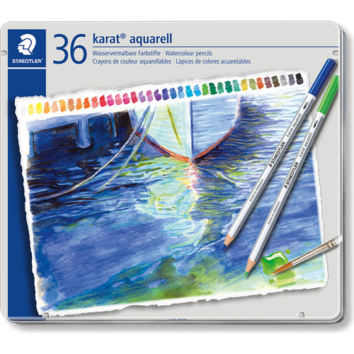 Foto de Lápices Acuarelables Staedtler Karat Estuche Con 36 