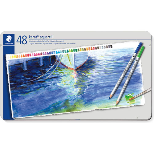 Foto de Lápices Acuarelables Staedtler Karat Estuche Con 48 