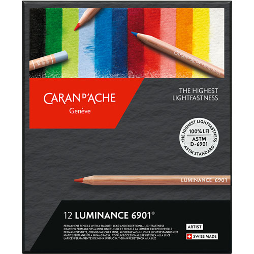 Foto de Lápices de color Caran D´Ache Luminace estuche con 12 colores 