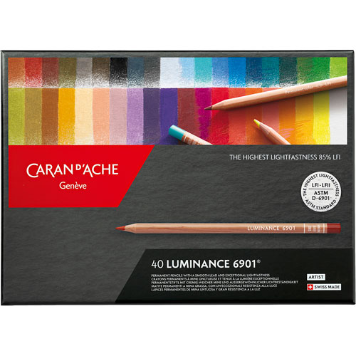 Foto de Lápices de color Caran D´Ache Luminace estuche con 40 colores 