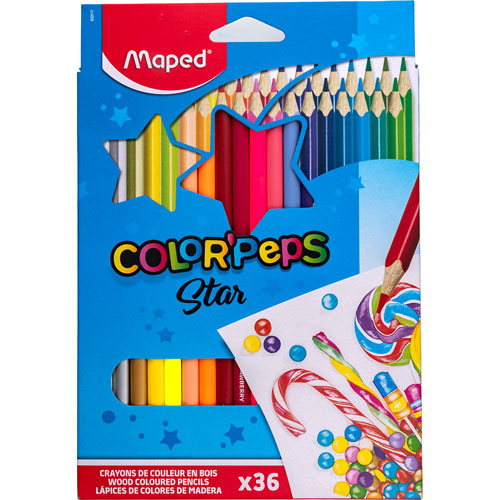 LÁPICES DE COLORES MAPED COLOR PEPS CON 36 | Maped | Escolar | Lápices de colores | lumen.com.mx color maped