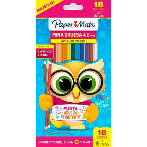 Foto de Lapices De Colores Paper Mate 0.4Mm Con 15 Surtido 