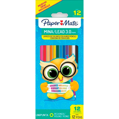 Foto de Lapices De Colores Paper Mate Unipunta 0.3Mm Con 12 Surtido 