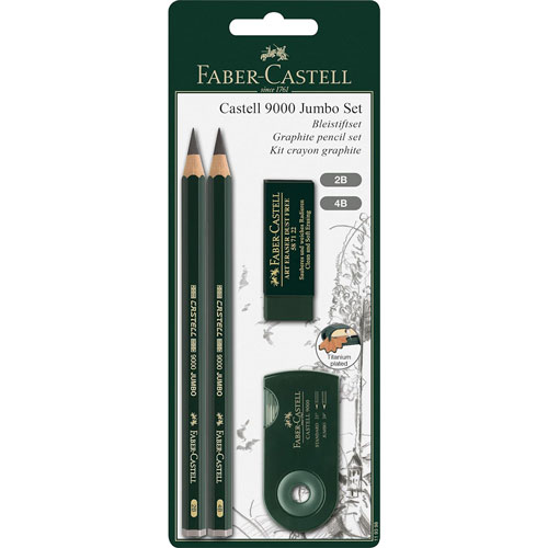 Foto de Lapices Faber-Castell 9000 Jumbo Set con 4 
