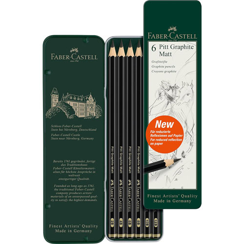 Foto de Lapices Faber-Castell Pitt Grafit Matt con 6 