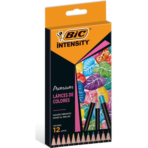 Foto de Lapiz Color Bic Intensity Con 12 Surtidos 